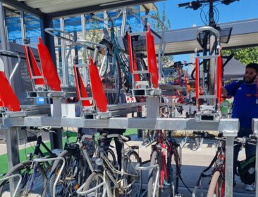 Fahrradständer am Hauptbahnhof Ulm